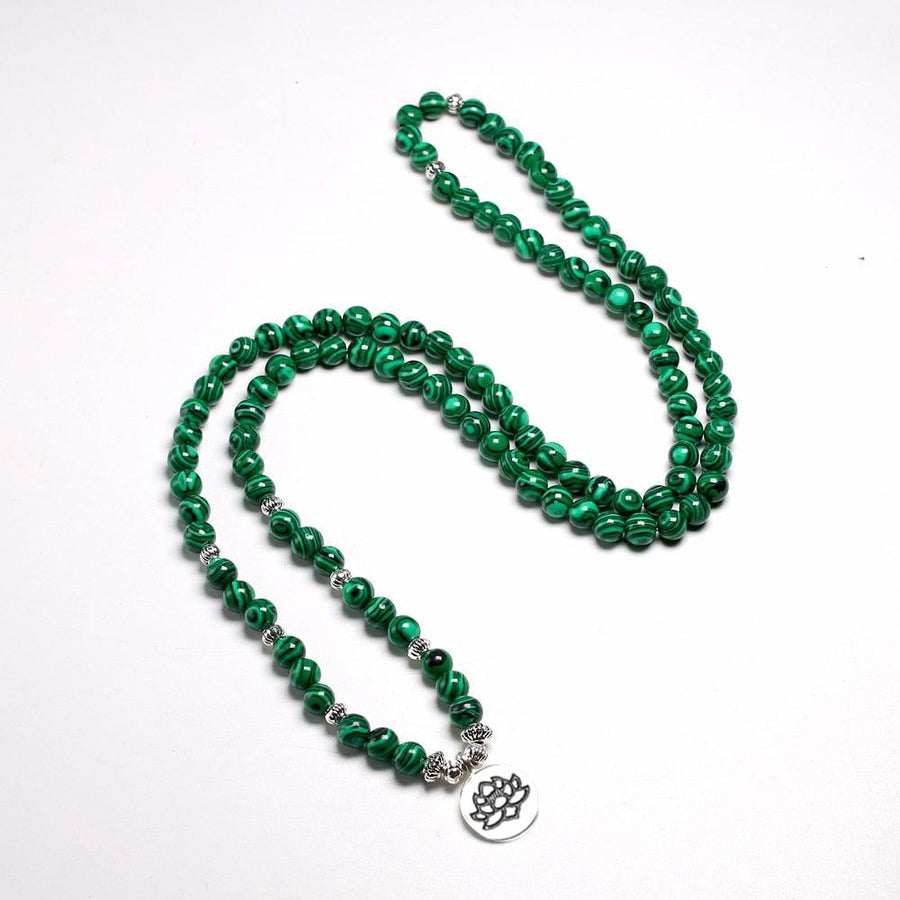 Natural Malachite Bracelet for Men | Lotus Inspired Style