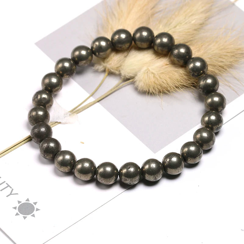 Pyrite Stone Bracelet – Spark Wealth & Confidence