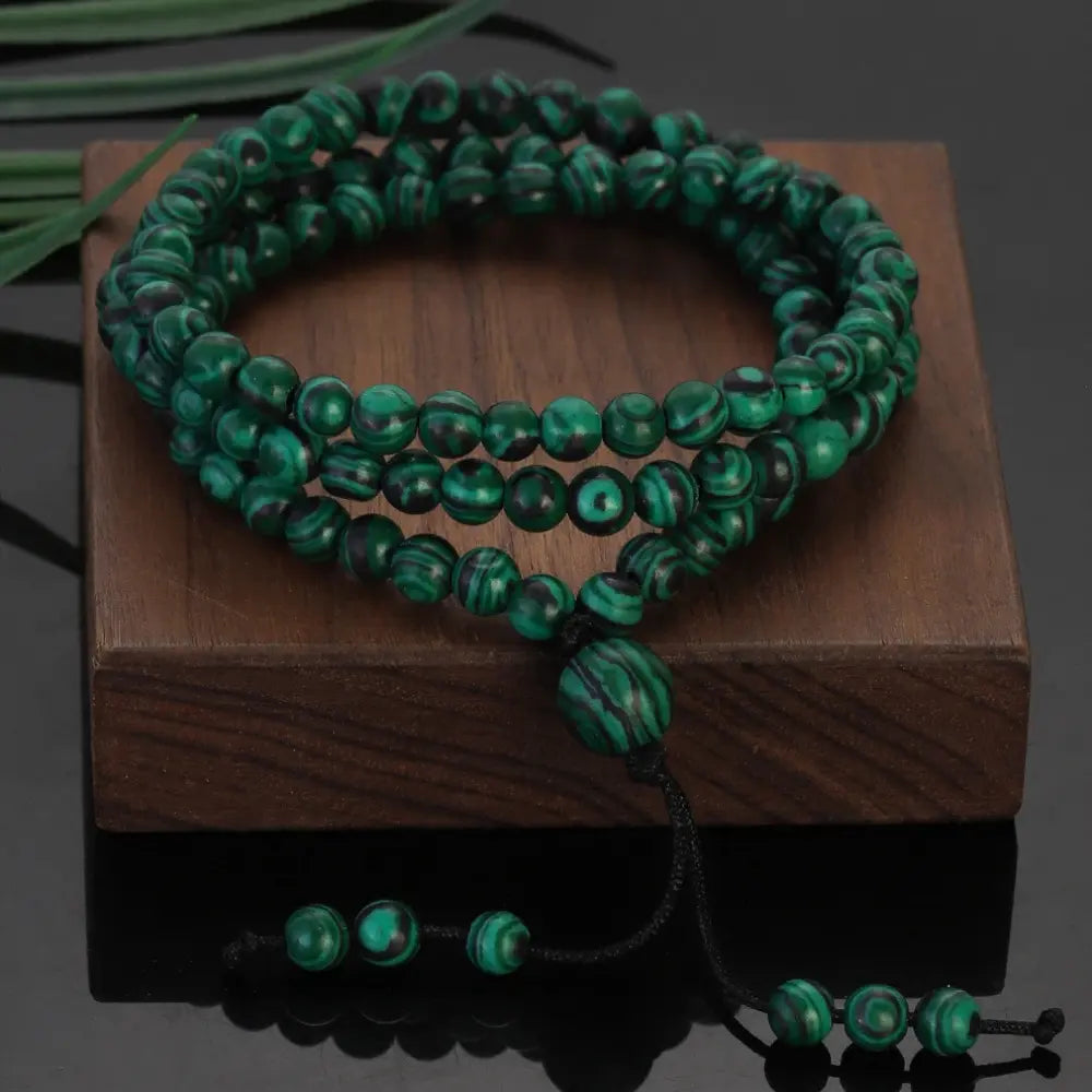 Malachite Bead Bracelets