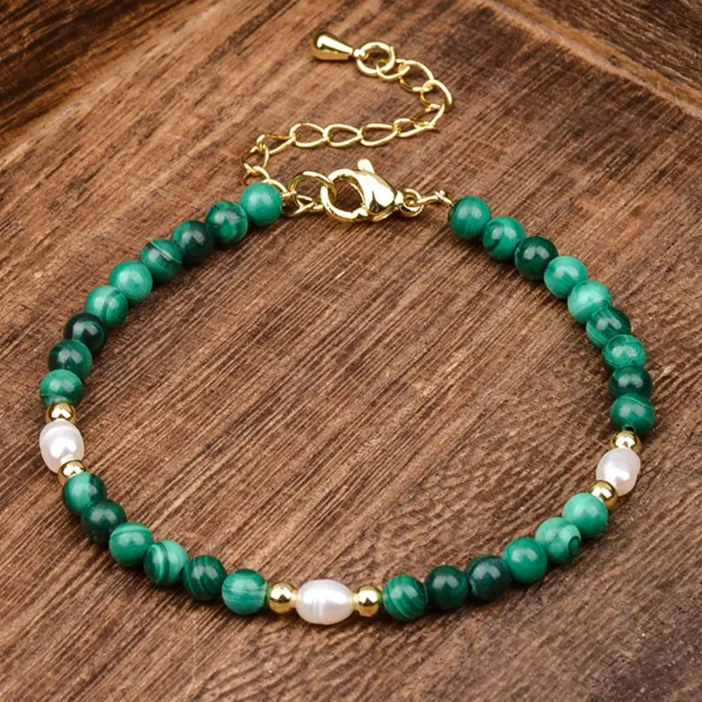 Malachite Stone Green Bracelet
