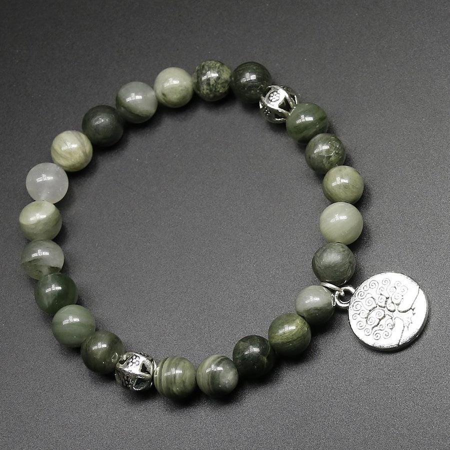 Green Onyx Tree of Life Bracelet
