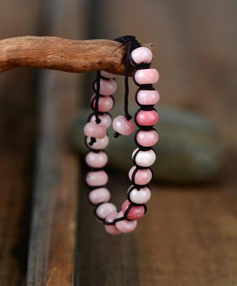 Elegant Adjustable Rose Quartz Healing Bracelet
