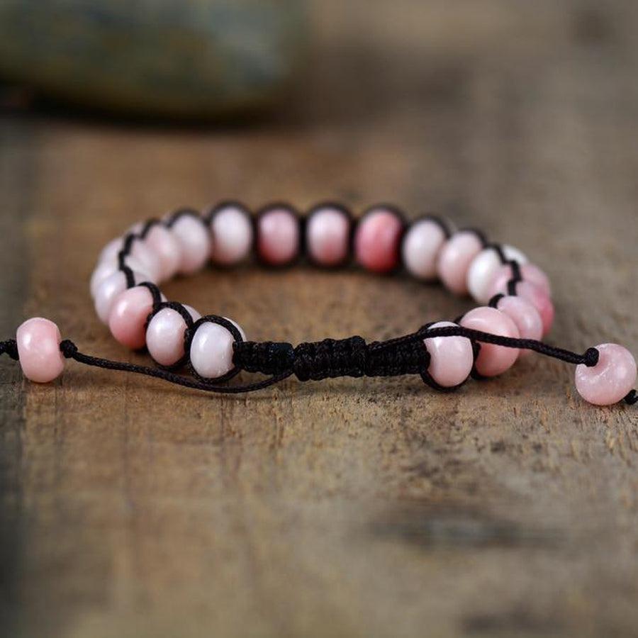 Elegant Adjustable Rose Quartz Healing Bracelet