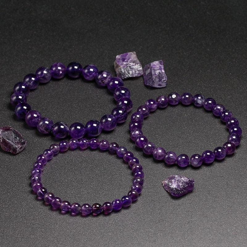 Natural Amethyst Bracelet for Men – Strength & Balance