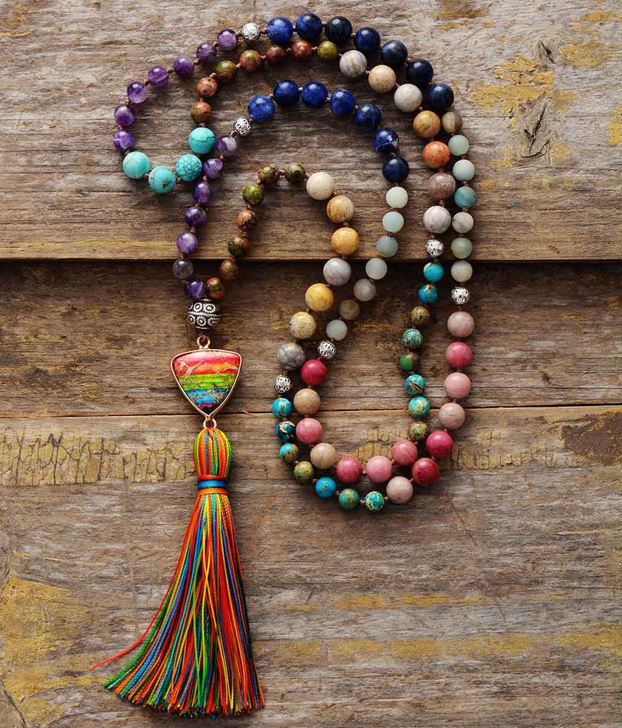 Multi Stone 108 Bead Mala
