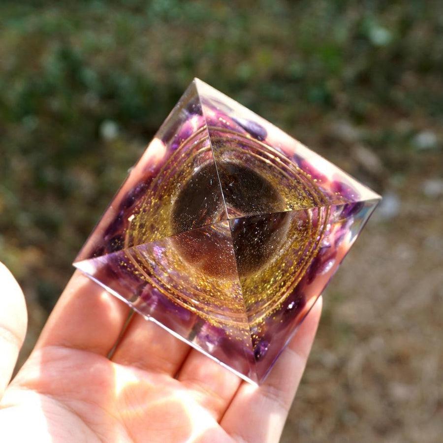 Orgonite Amethyst Crystal Pyramid