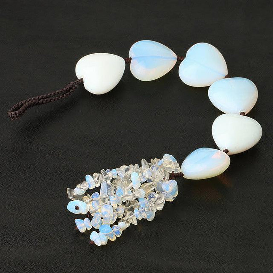 Car lucky charm with natural stone