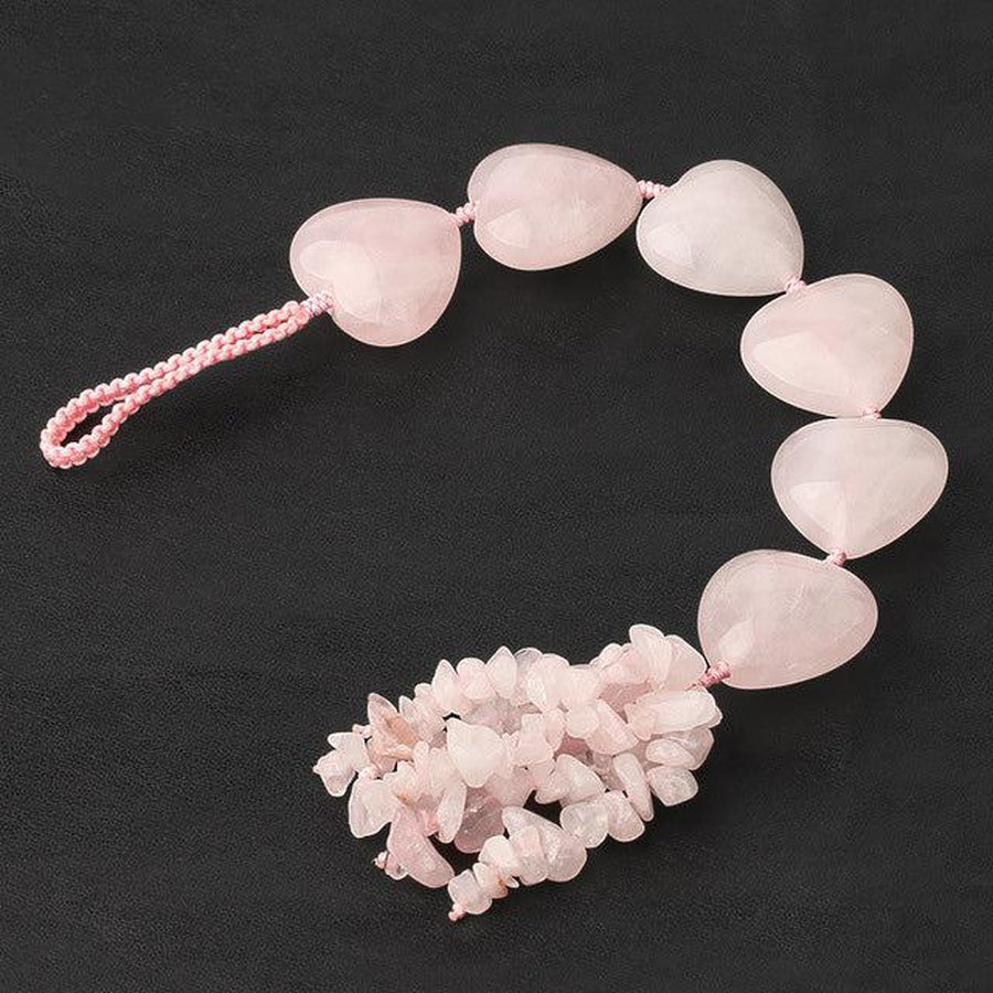 Car lucky charm with natural stone