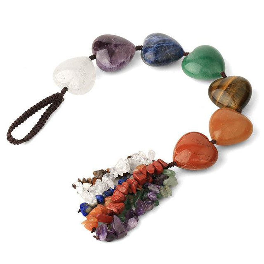 Car lucky charm with natural stone