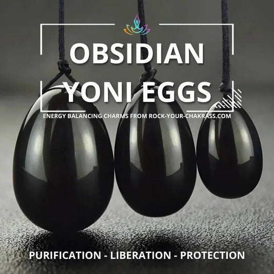 3-Pack Obsidian Yoni Eggs