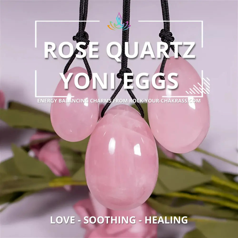 3-Piece Rose Quartz Yoni Eggs