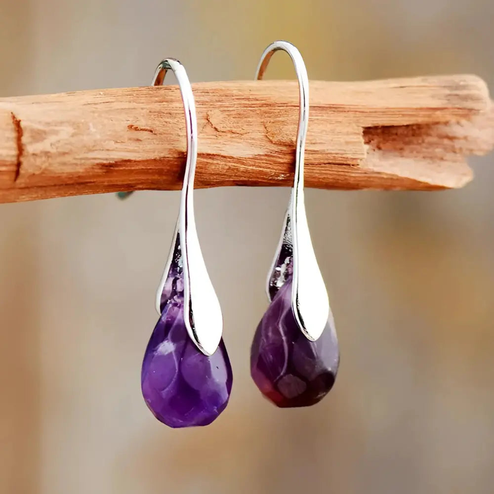 Amethyst Drop Earrings