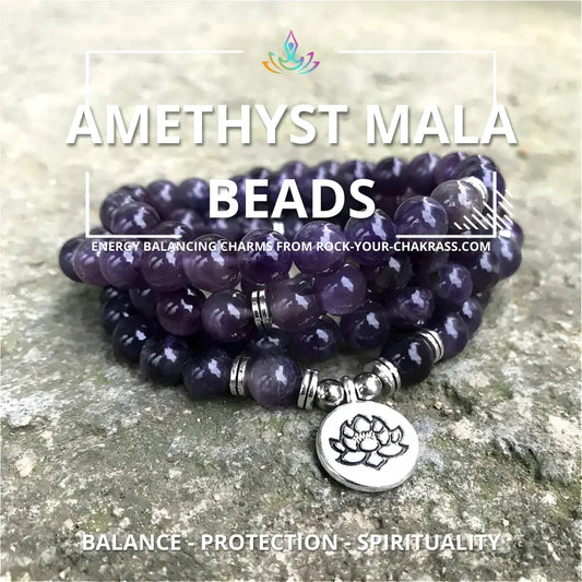 Amethyst Mala Beads