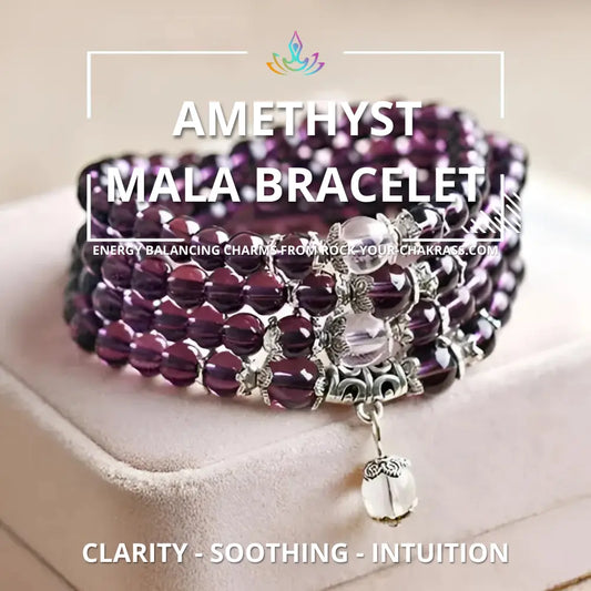 Amethyst Mala Bracelet