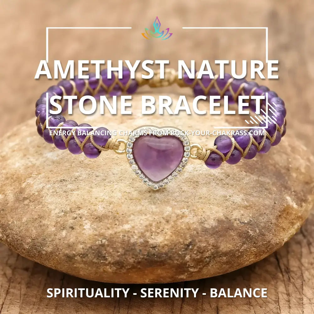 Amethyst Nature Stones Bracelet