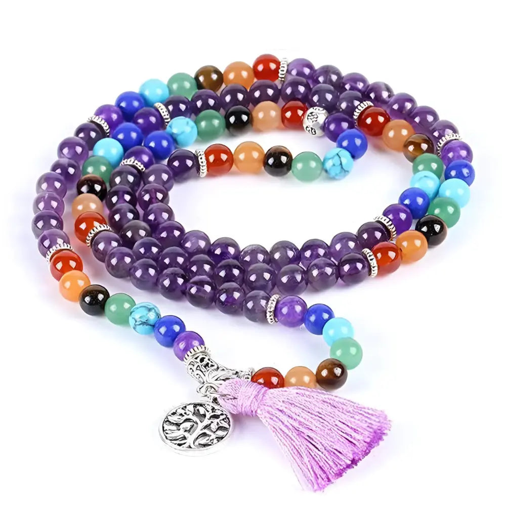 Amethyst Seven Chakras Bracelets