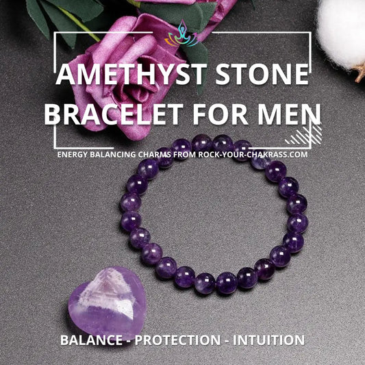 Amethyst Stone Bracelet for Men