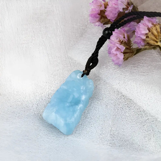 Aquamarine Stone Blue Pendant