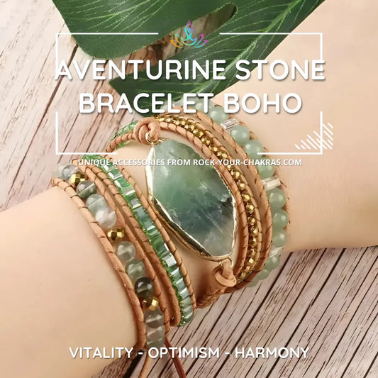 Aventurine Stone Bracelet Boho