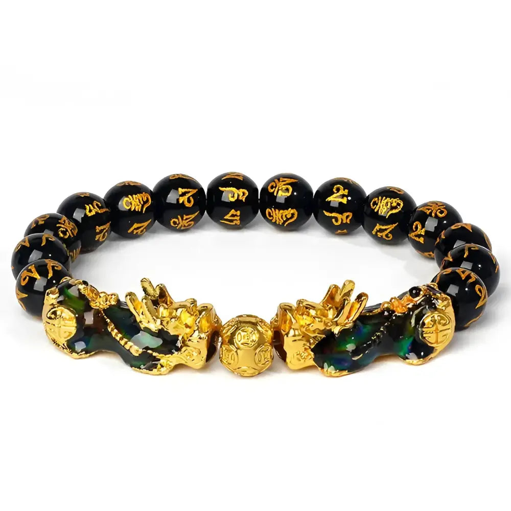 Back Obsidian Wealth Bracelet