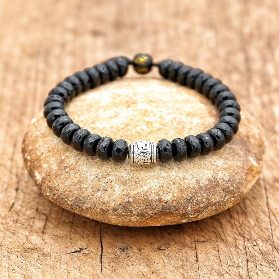 Matte Black Onyx Unisex Meditation Bracelet