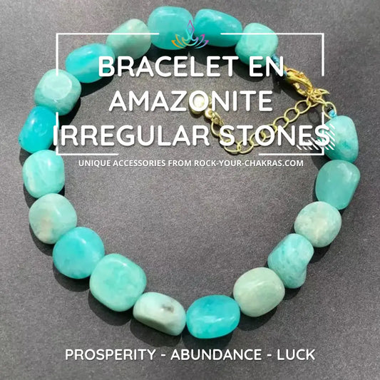 Bracelet en Amazonite withIrregular Stones