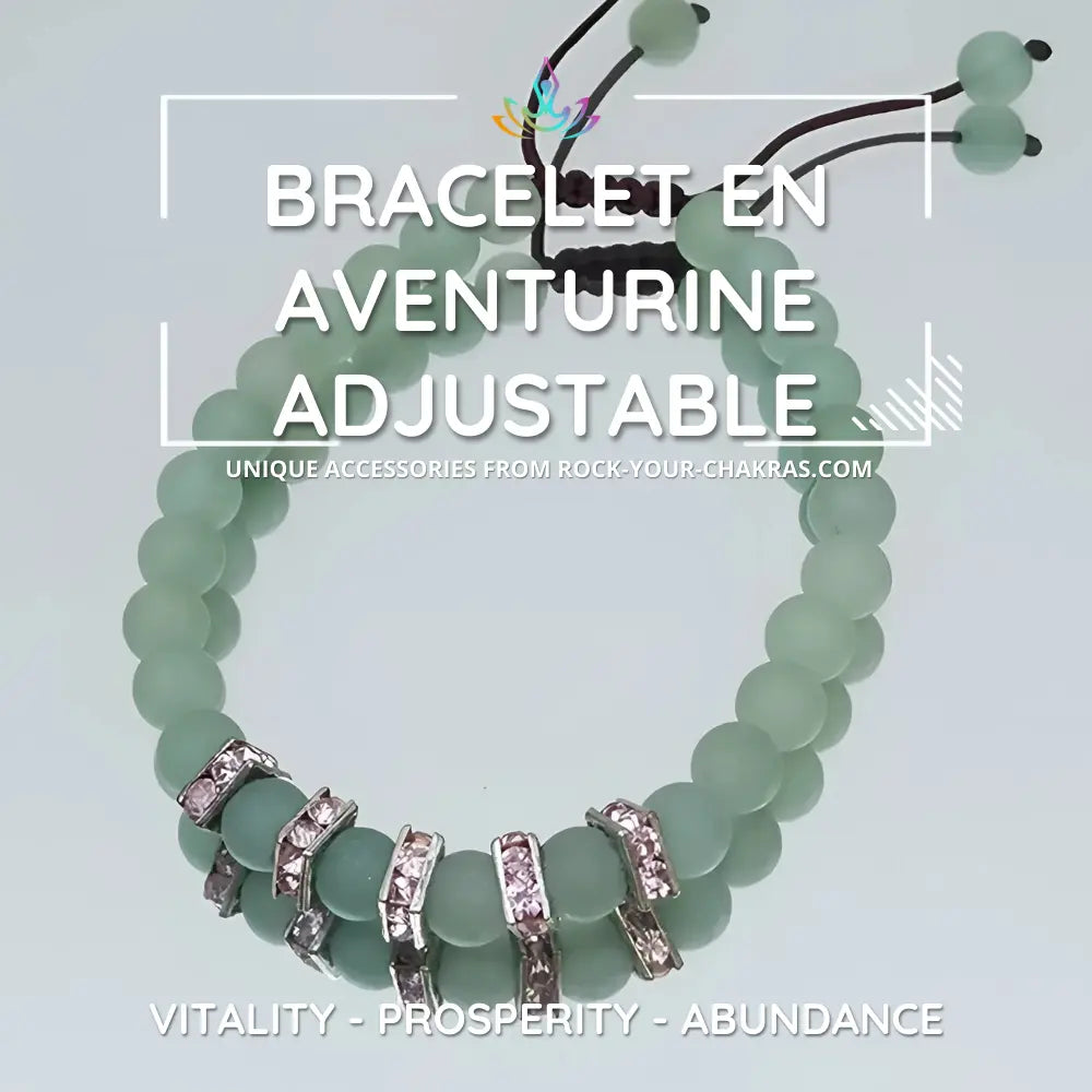 Bracelet en Aventurine Adjustable