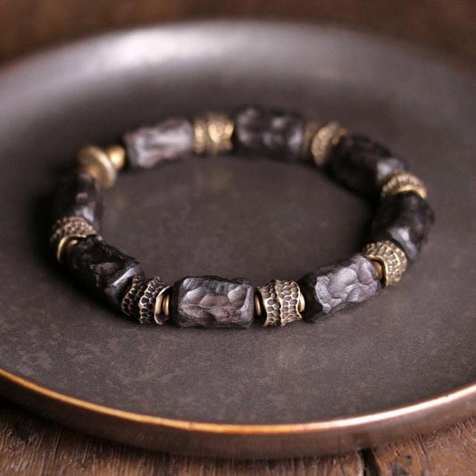 Ebony Wood & Copper Bracelet