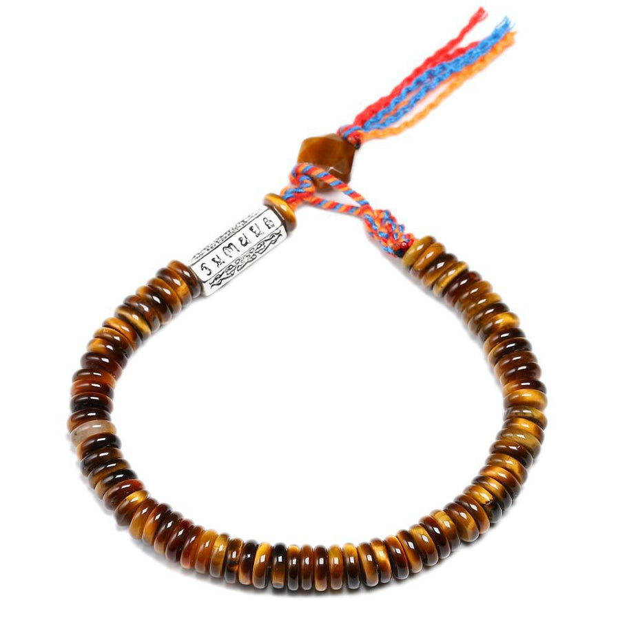 Natural Tiger's Eye Stone Buddhist Bracelets