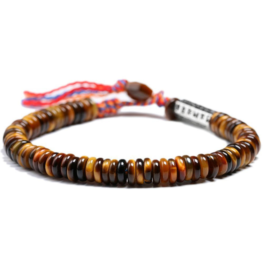 Natural Tiger's Eye Stone Buddhist Bracelets