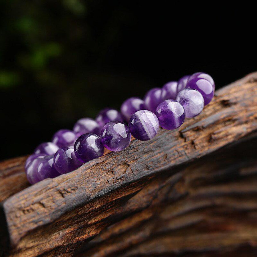 Pearl Amethyst Bracelet – Handcrafted Crystal Beauty