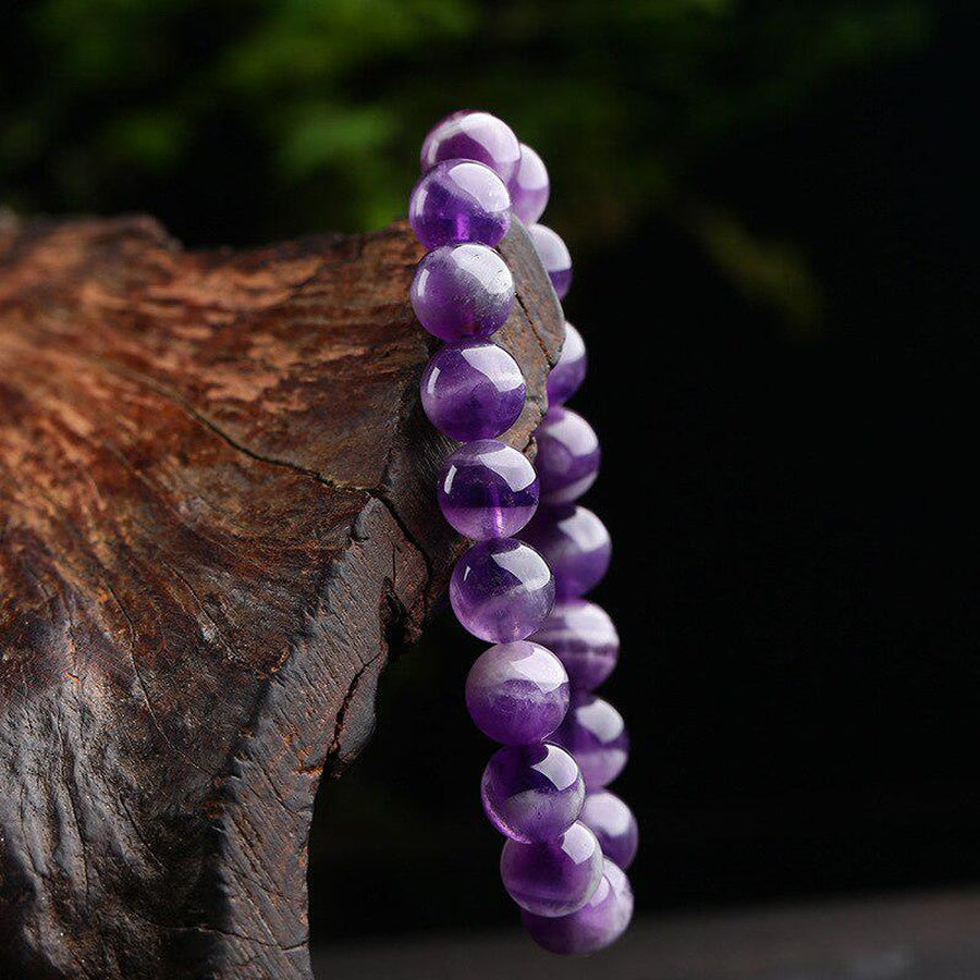 Pearl Amethyst Bracelet – Handcrafted Crystal Beauty