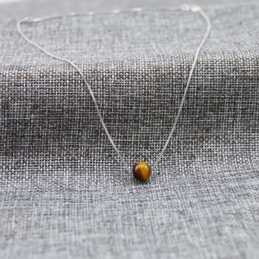 Brown Tiger's Eye Pendant Necklace