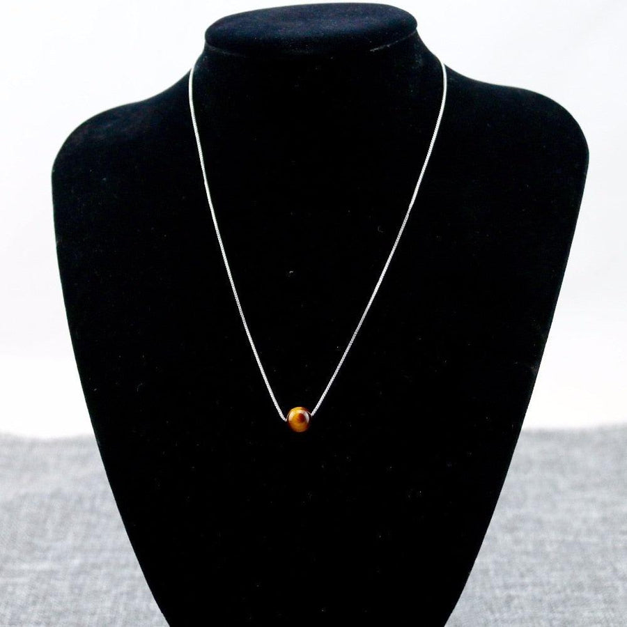 Brown Tiger's Eye Pendant Necklace