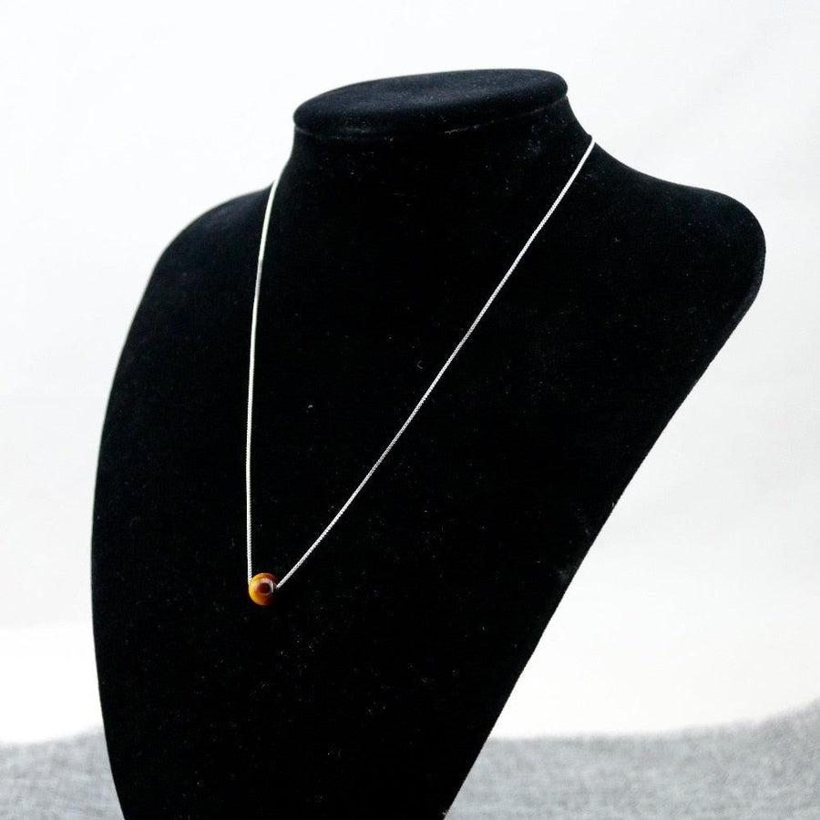 Brown Tiger's Eye Pendant Necklace