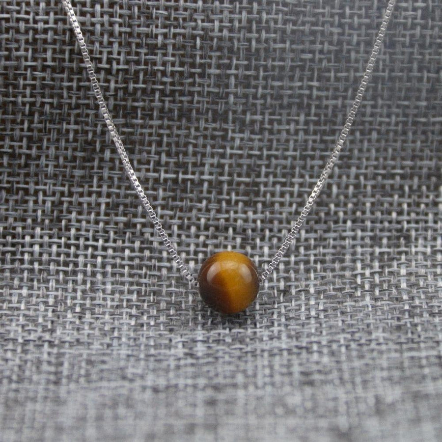 Brown Tiger's Eye Pendant Necklace