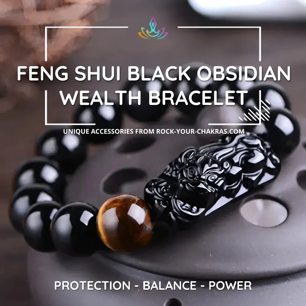 Feng Shui Black Obsidian Wealth Bracelet