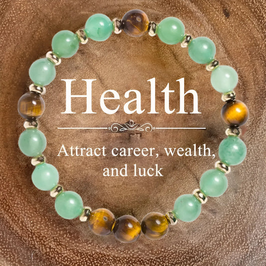 Green Aventurine Bracelet for Men <br> Tiger Eye