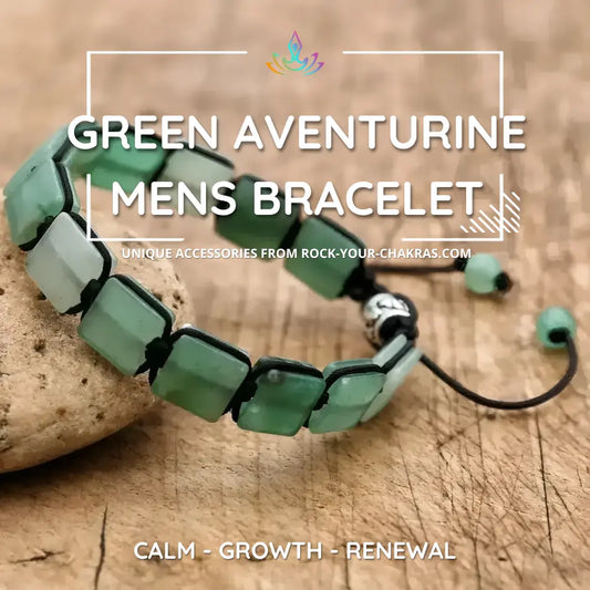 Green Aventurine Mens Bracelet