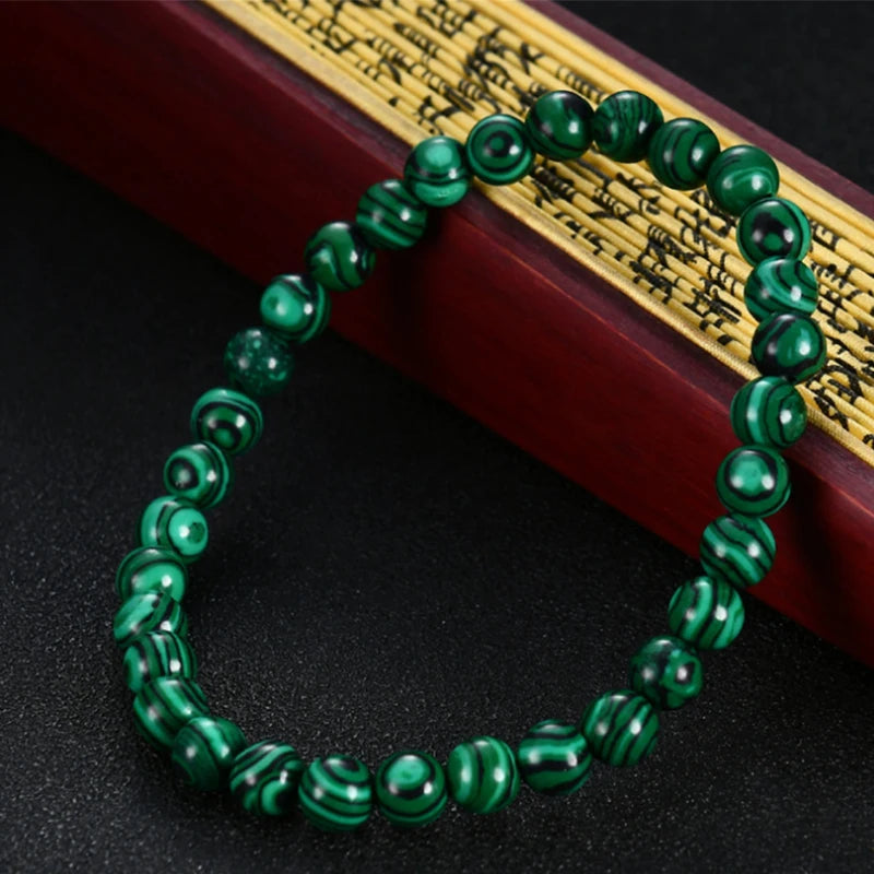 Malachite Beaded Bracelet