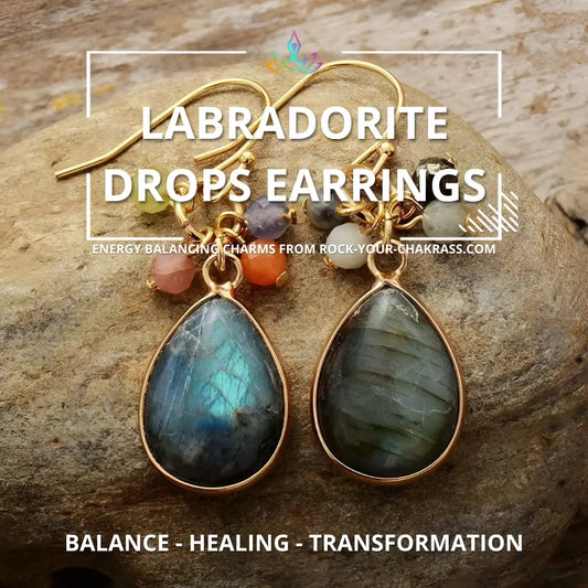 Labradorite Drops Earrings