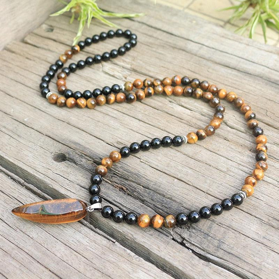 108 Tiger Eye Beads Protection Mala Set