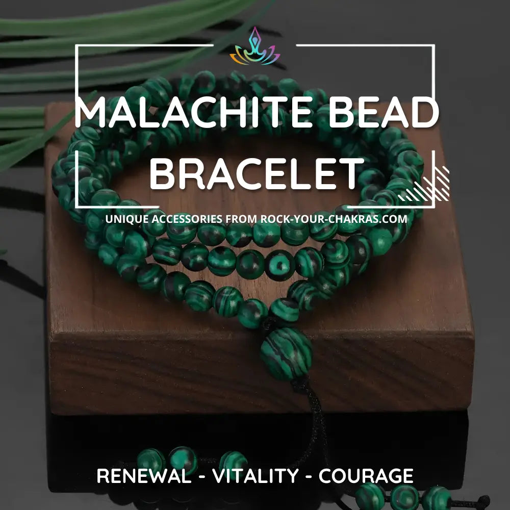 Malachite Bead Bracelet