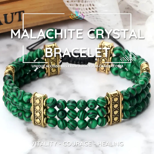 Malachite Crystal Bracelet