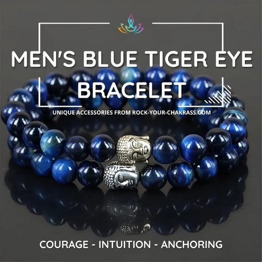 Men's Blue Tiger Eye Bracelet