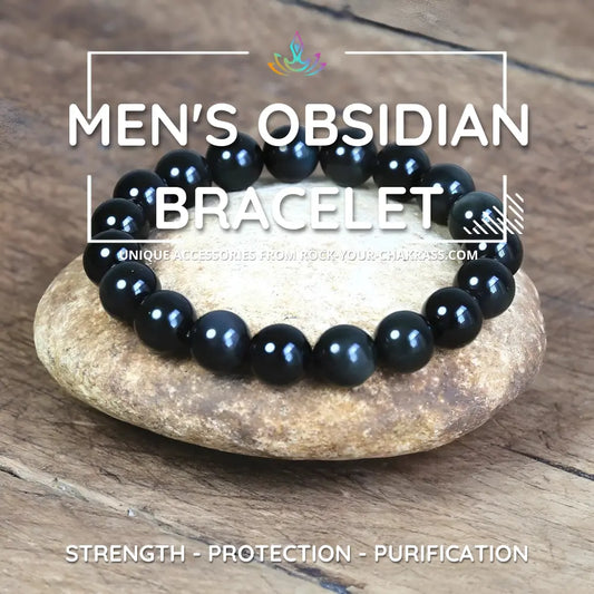 Men's Obsidian Bracelet