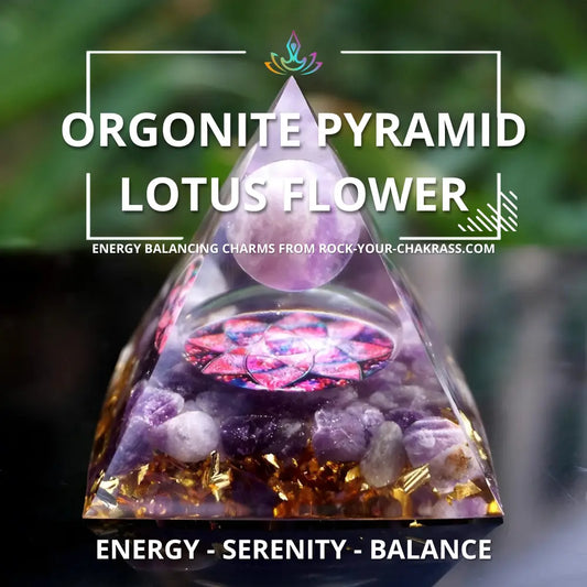 Orgonite Pyramid Lotus Flower