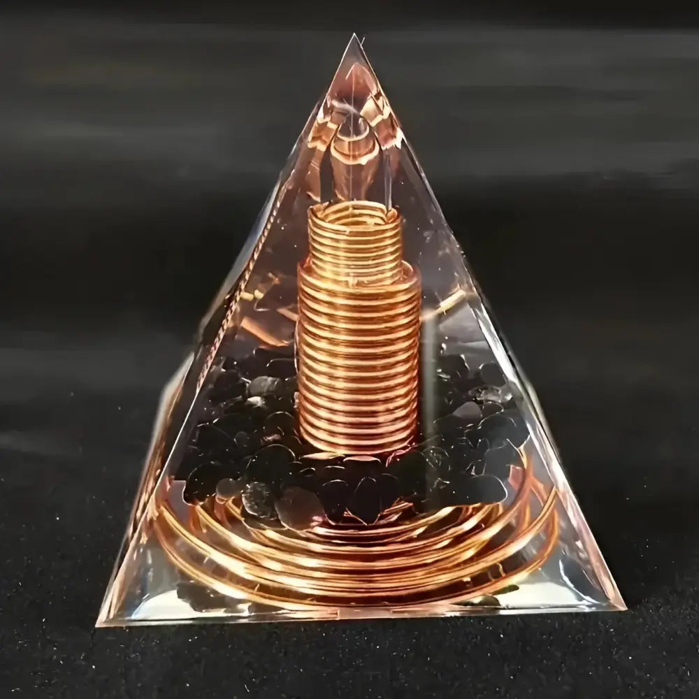 Orgonite Pyramid with Copper with Amplify Energy