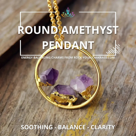 Round Amethyst Pendant