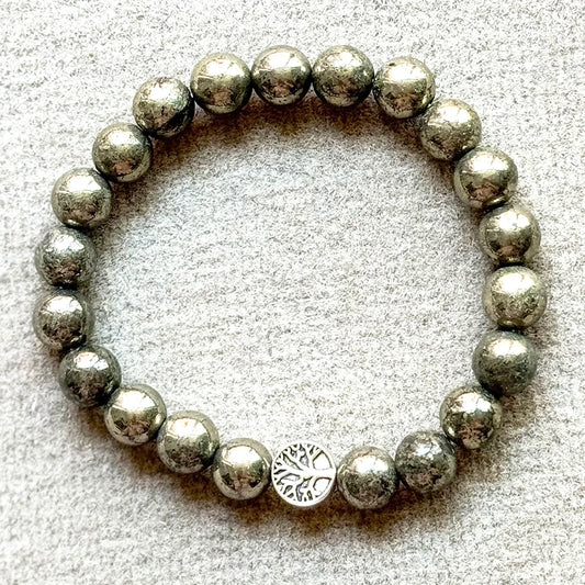 Pyrite Bead Bracelet